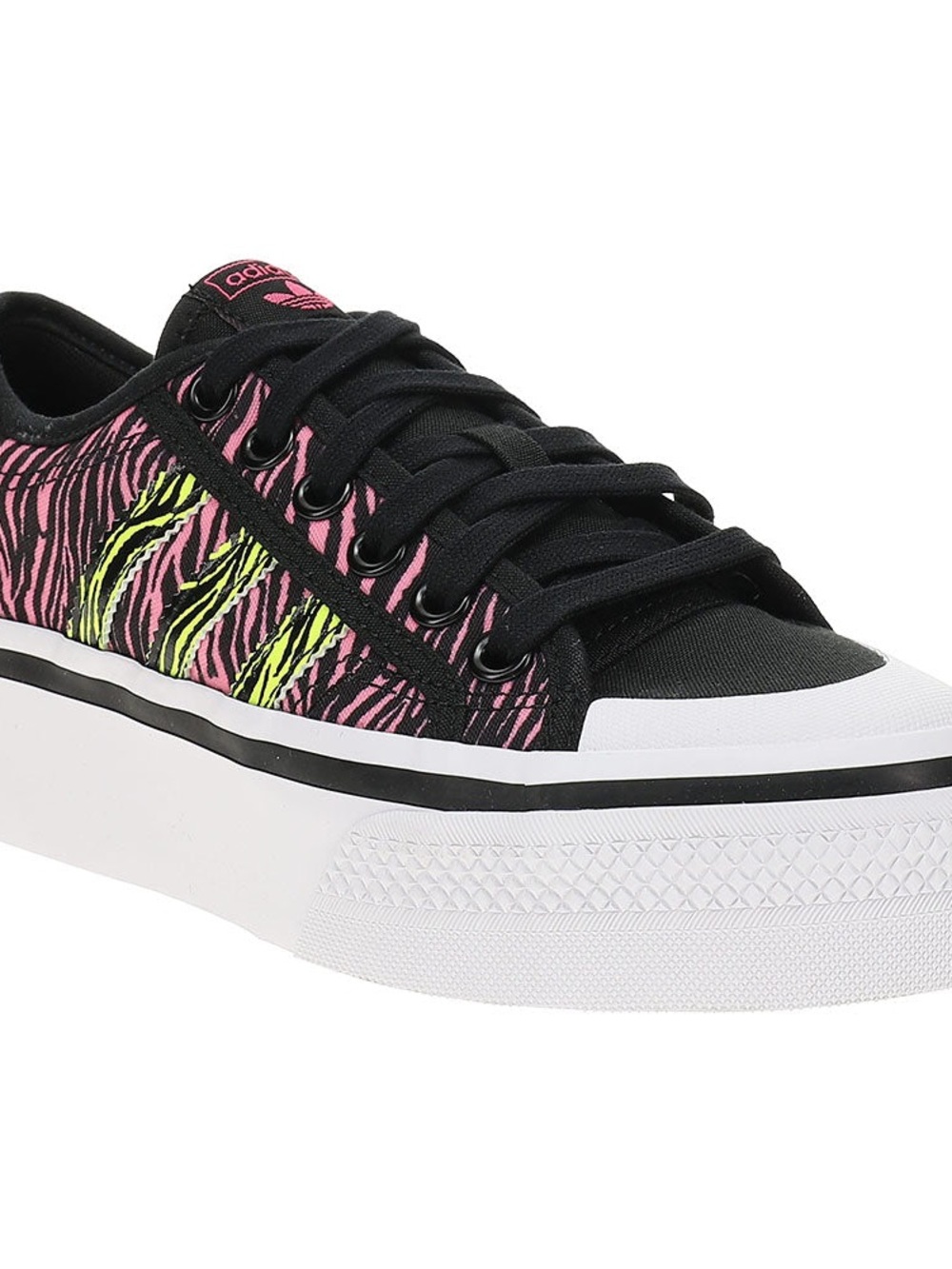 Women’s adidas Nizza Zebra Print Platform Sneakers, Sz US 5.5 - like new!